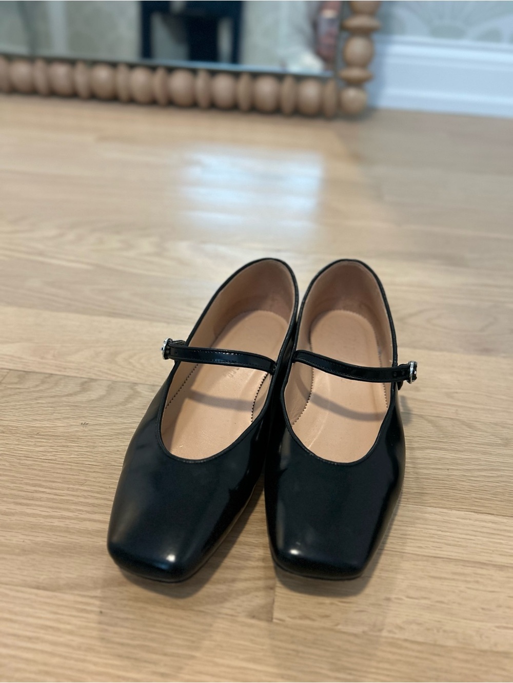 J. Crew Black Patent Anya Mary Jane Flats - Picture 2 of 6
